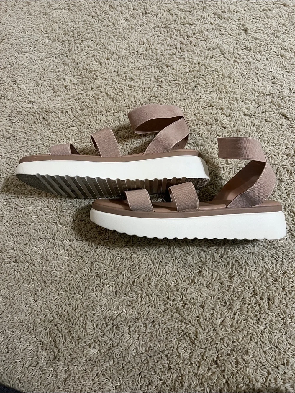 Steve Madden Women's Blush Elastic Strap Platform Sandals
